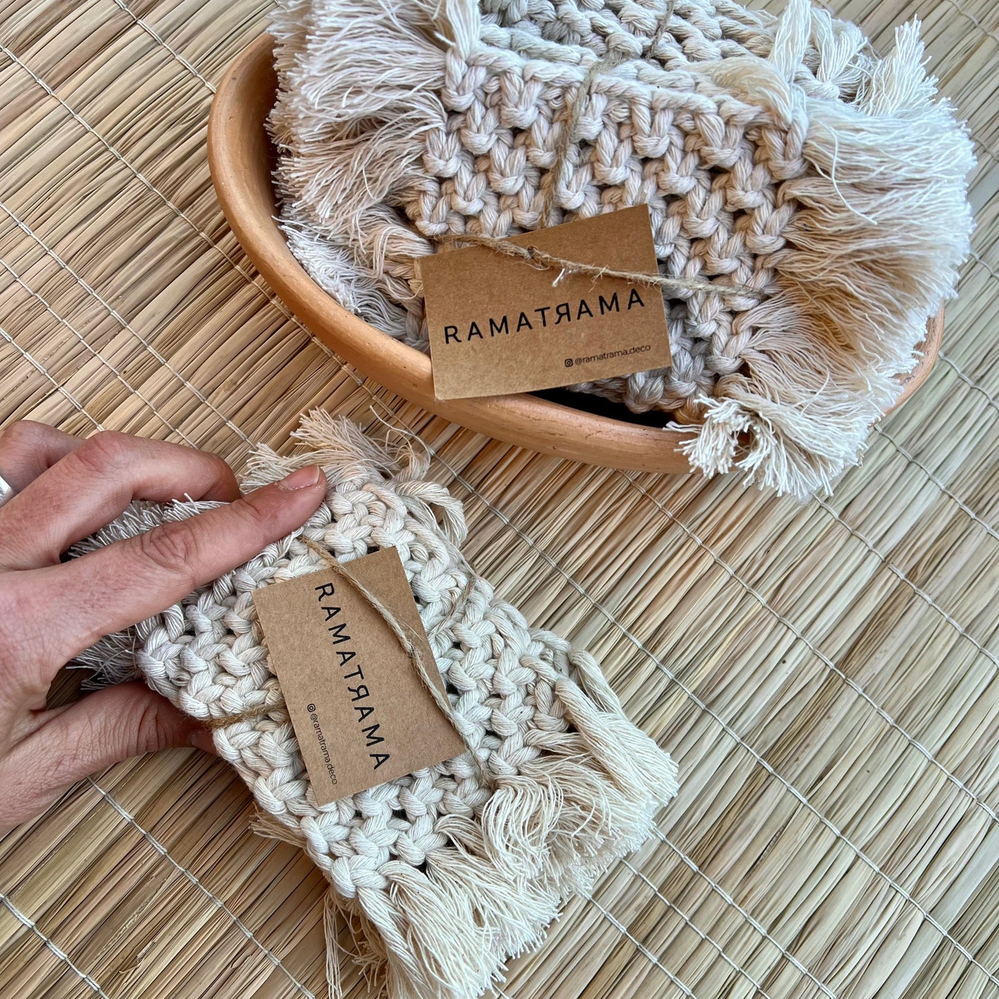 Posavasos Macramé