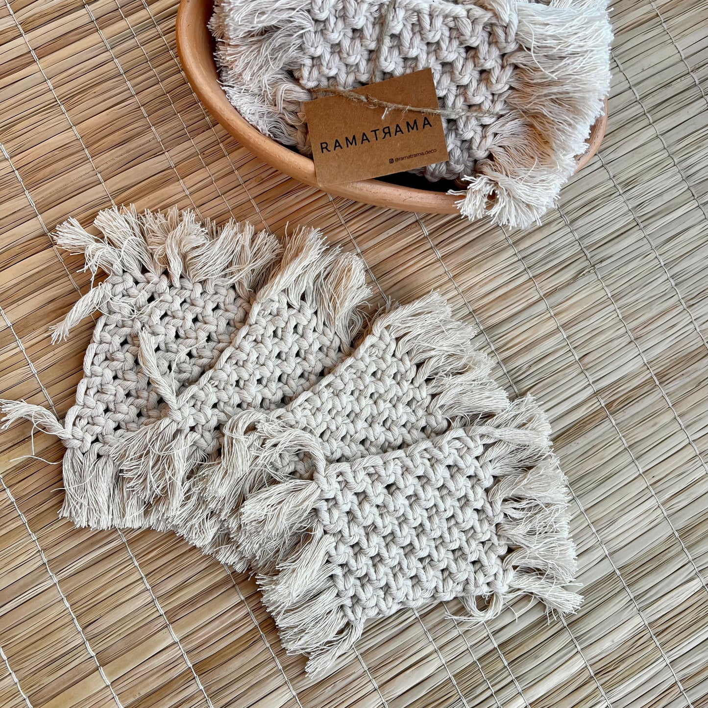 Posavasos Macramé