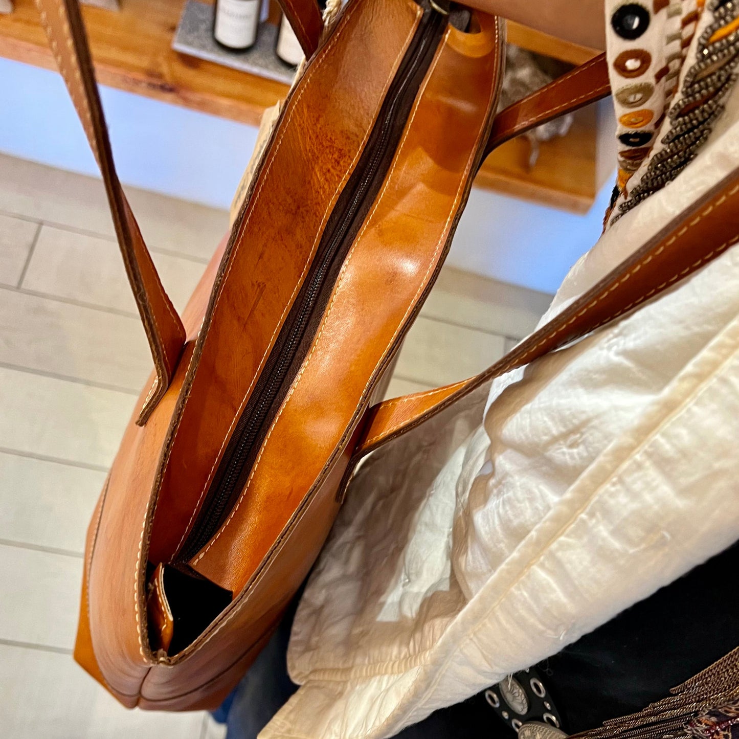 Cartera Cuero Bali