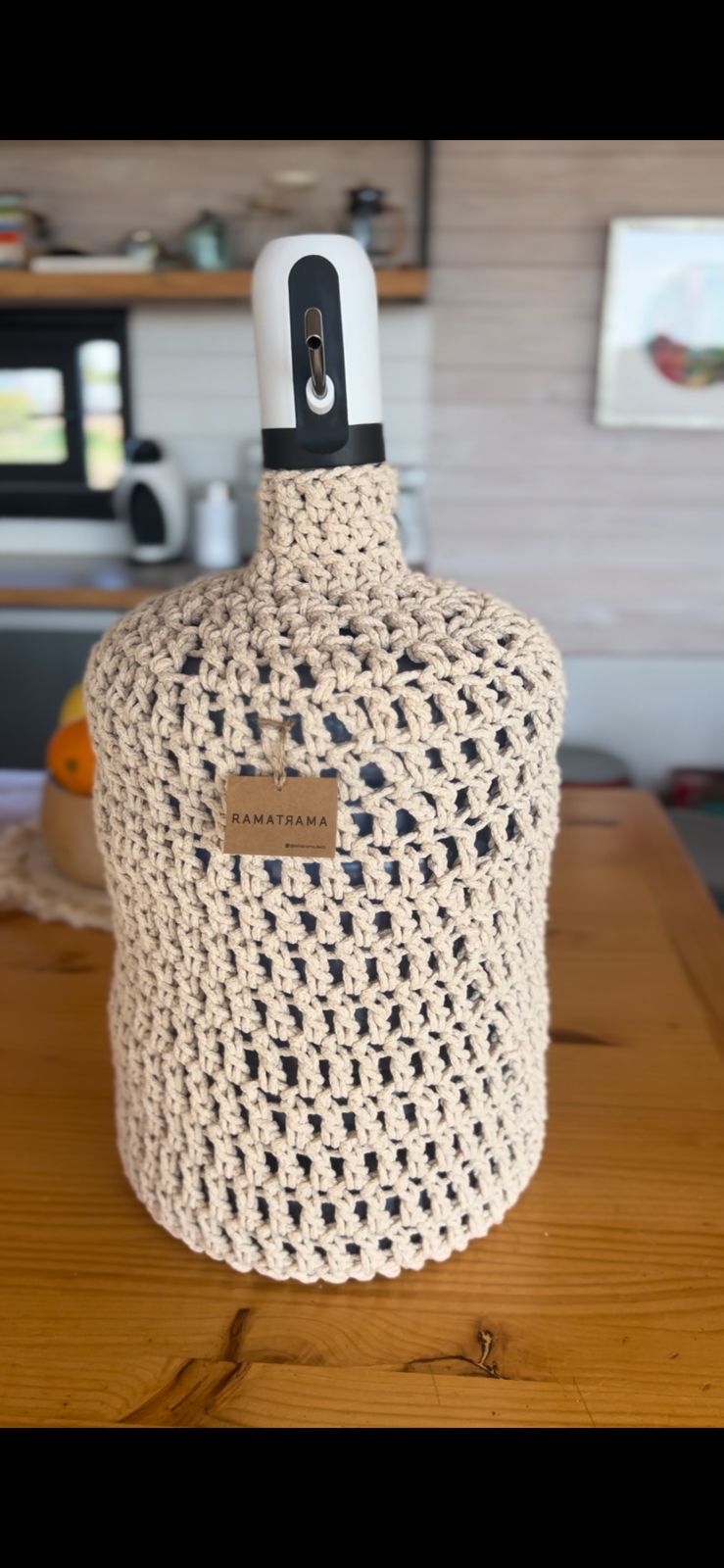 Cubre bidón Macramé