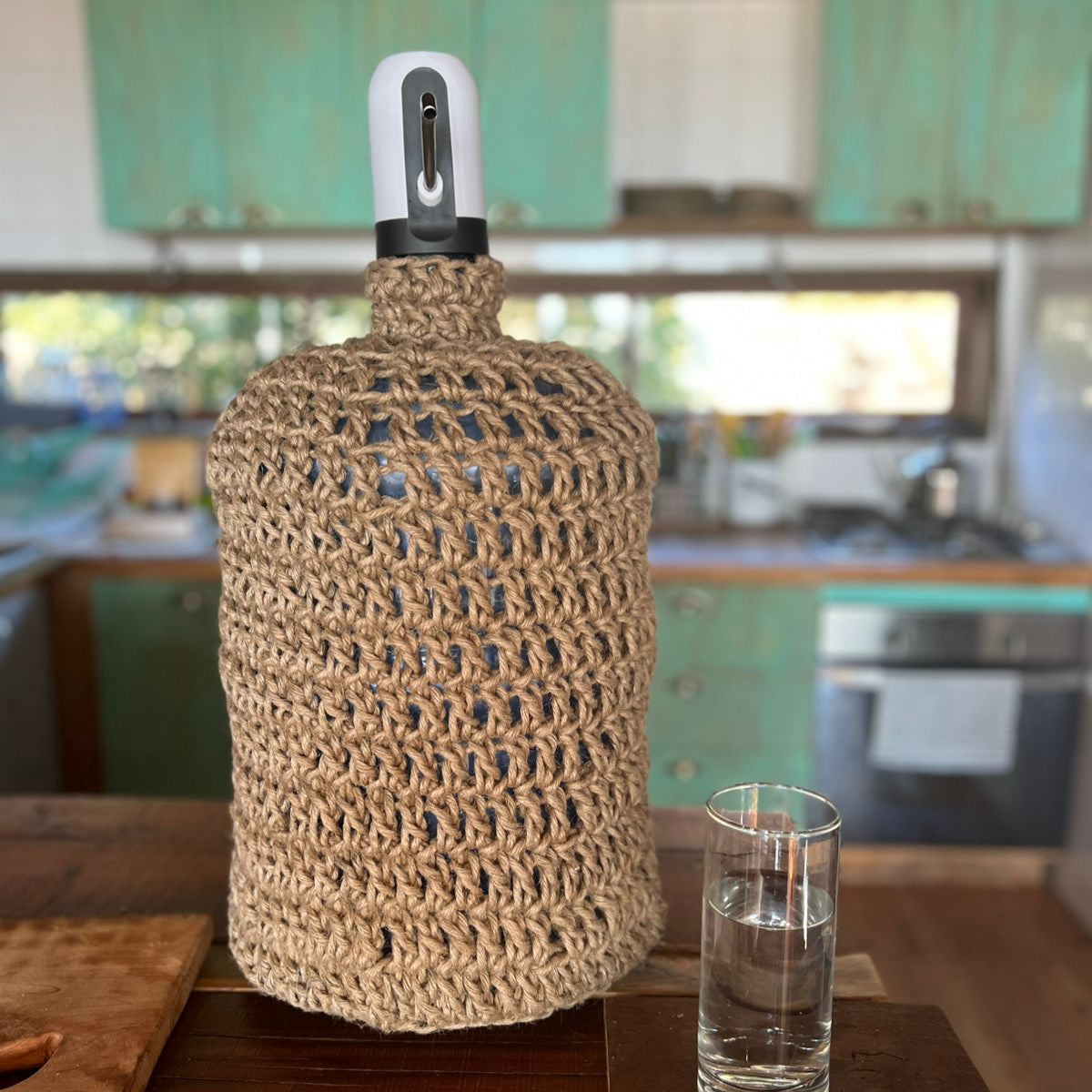 Cubre bidón Macramé