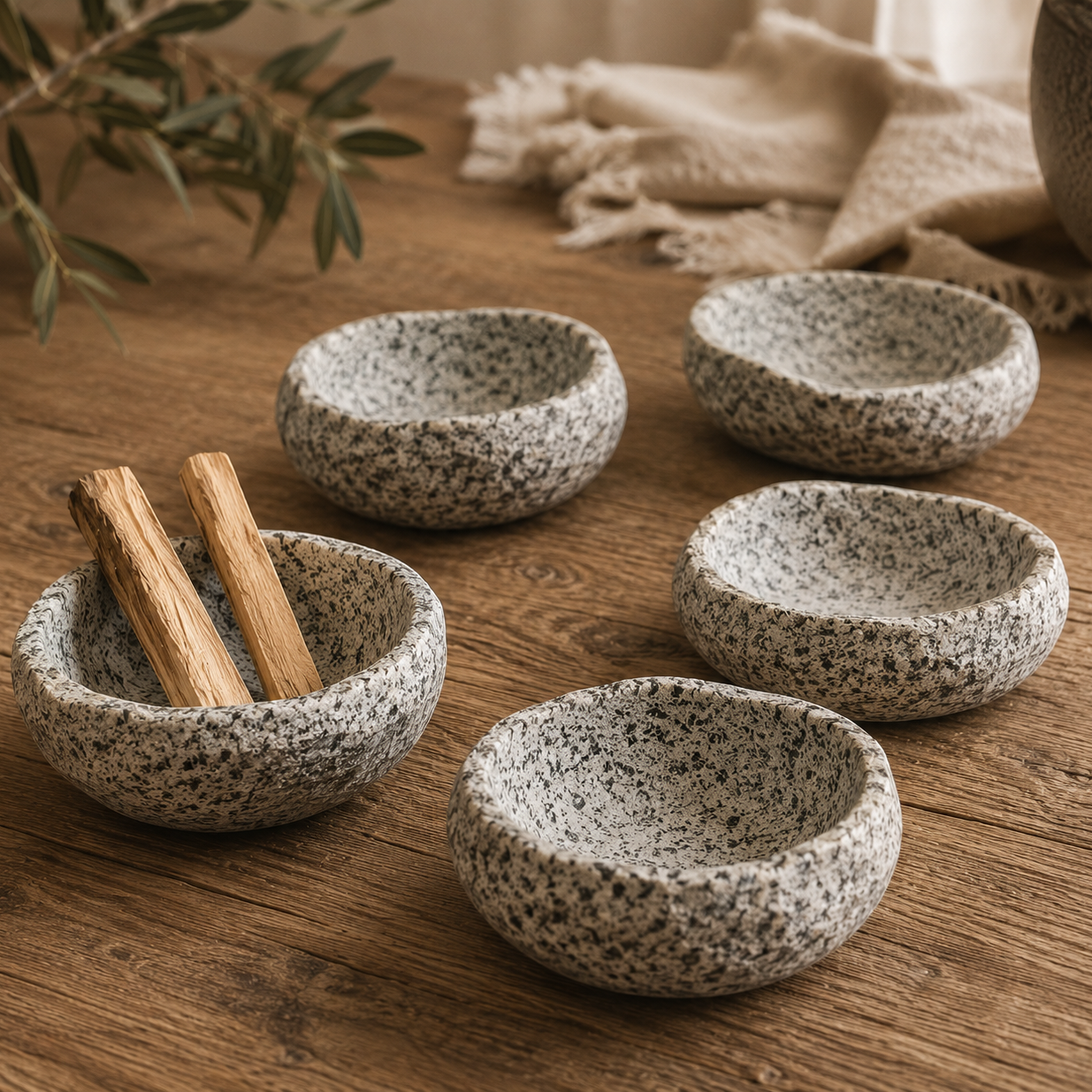 Ritual Palo Santo + Bowl de Piedra