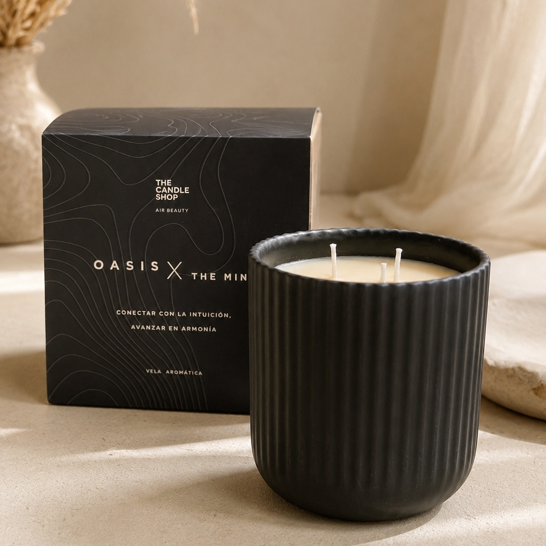 Vela cerámica Negro XL