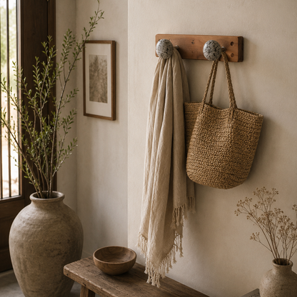 Perchero Piedra & Madera