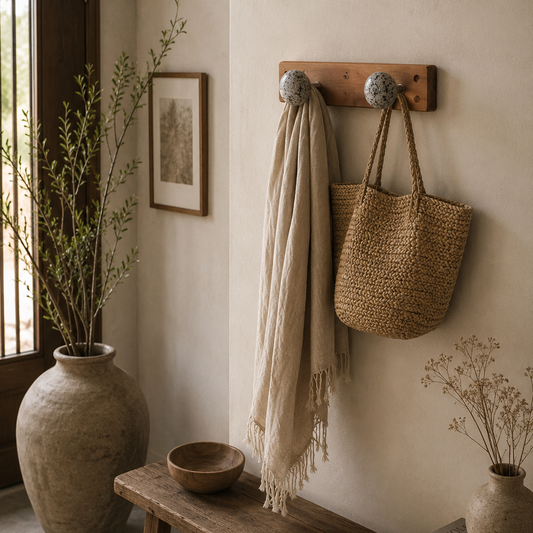 Perchero Piedra & Madera