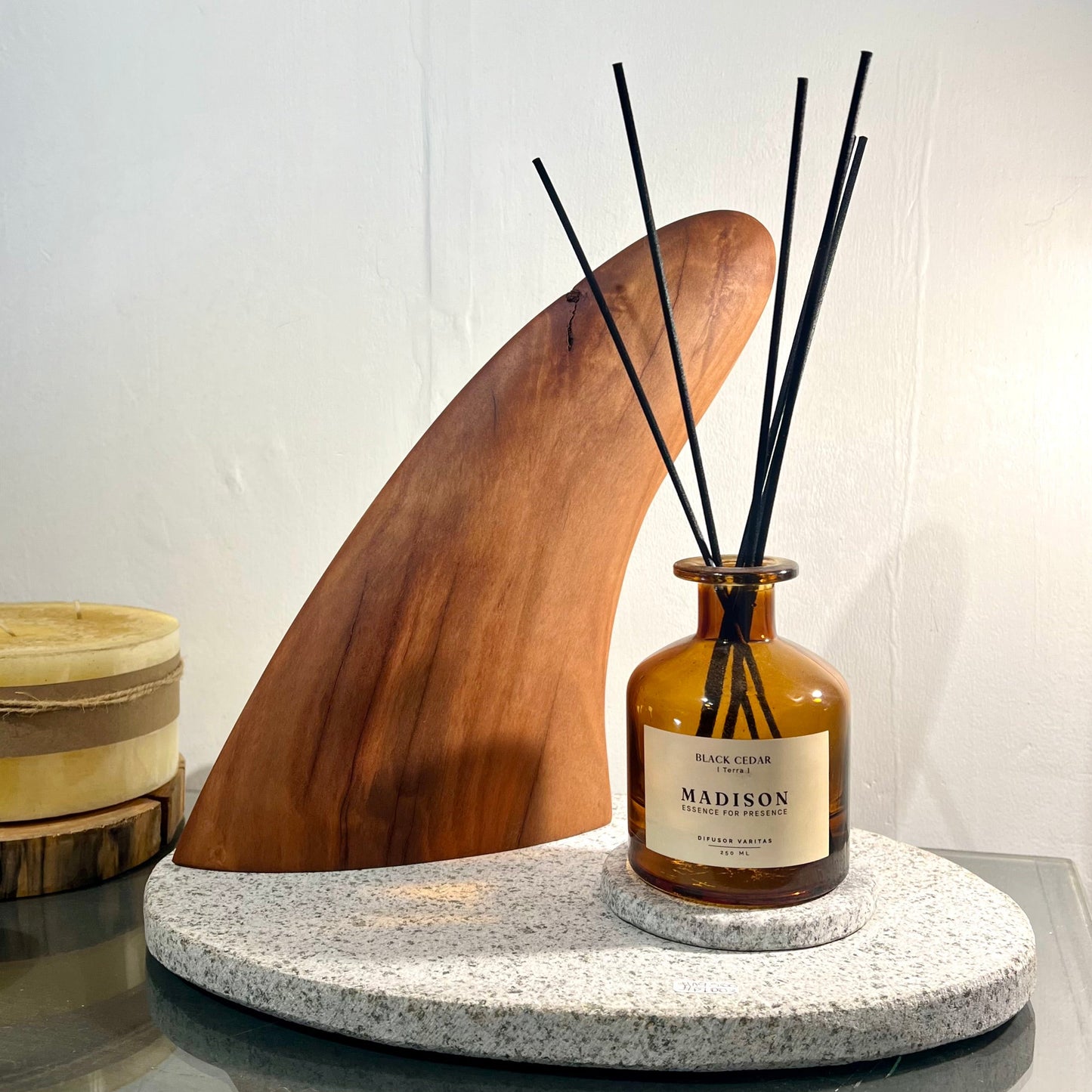 Escultura Aleta Madera