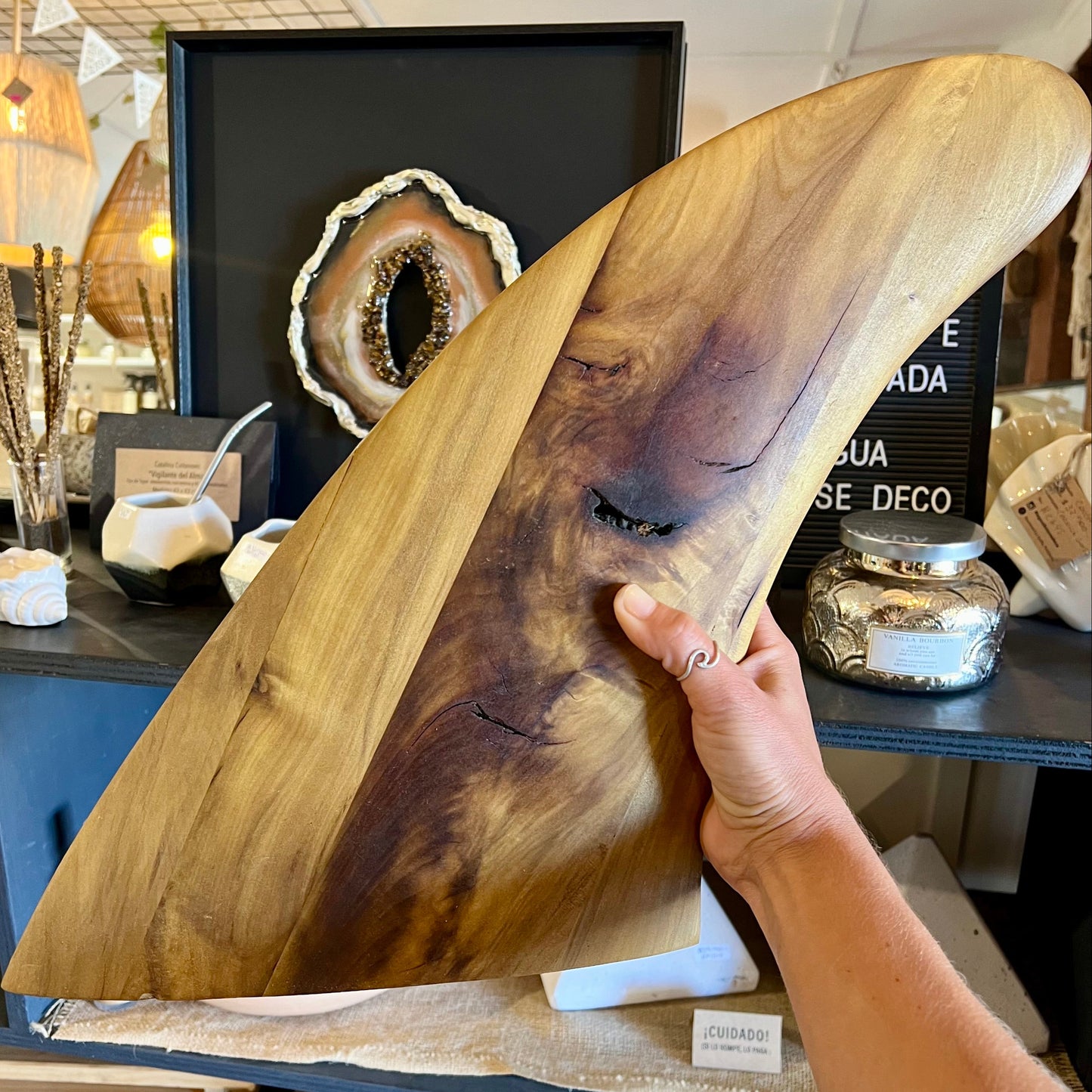 Escultura Aleta Madera