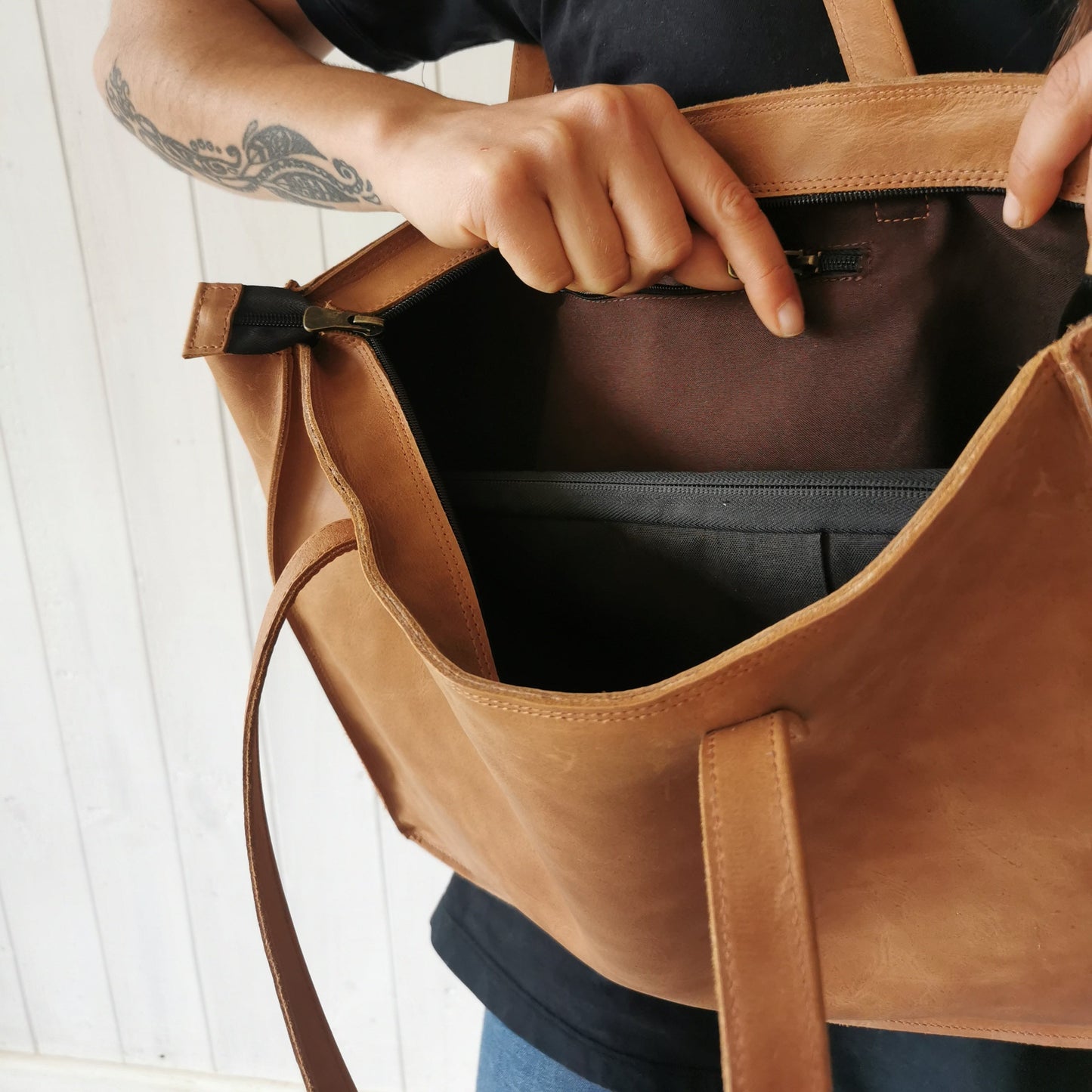 Cartera Cuero Candelaria