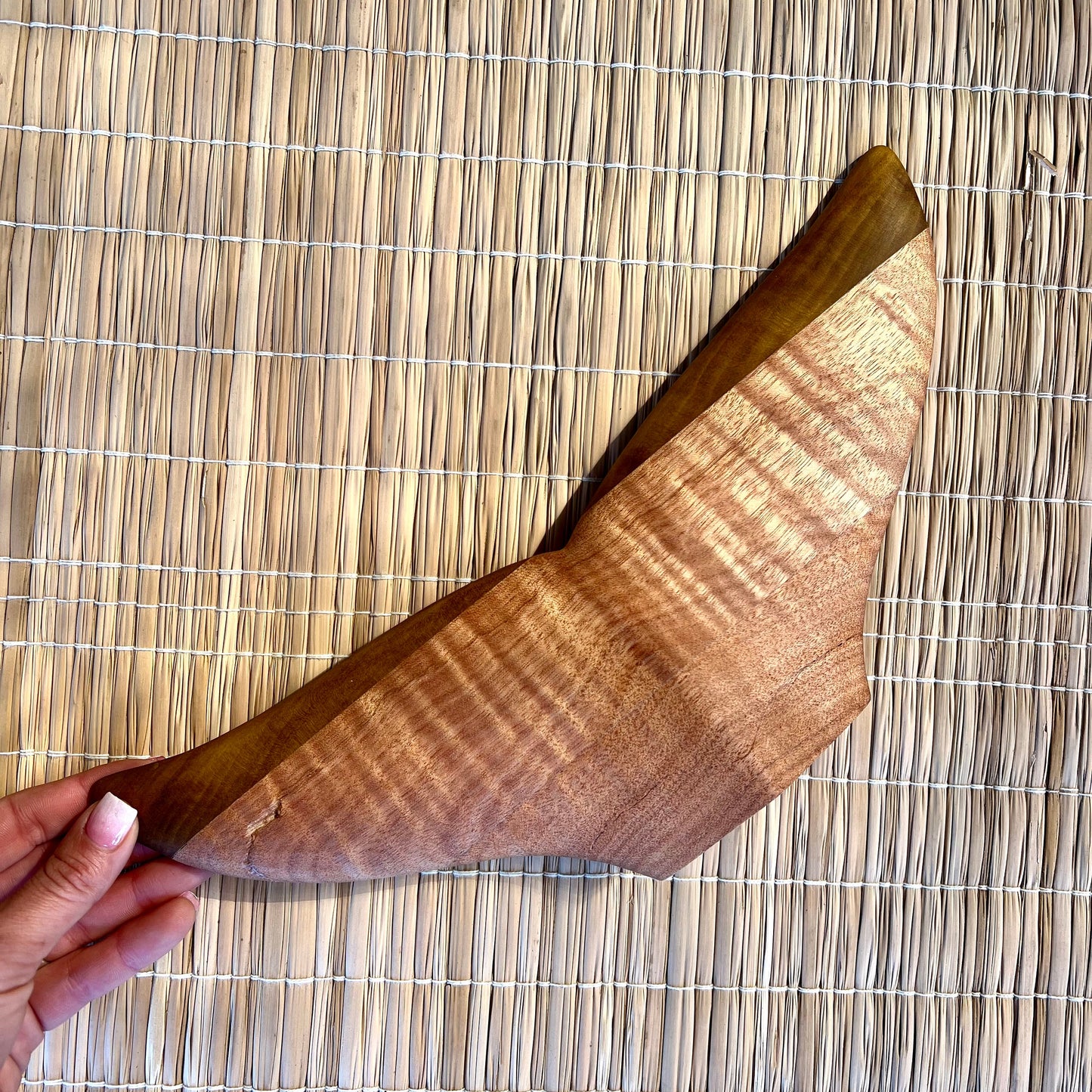 Escultura Cola Ballena Madera