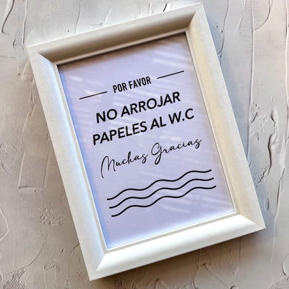 Cuadro Papel Baño