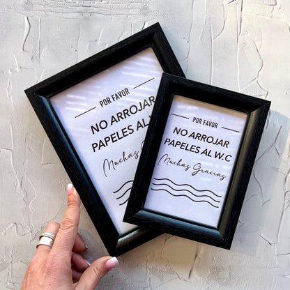 Cuadro Papel Baño