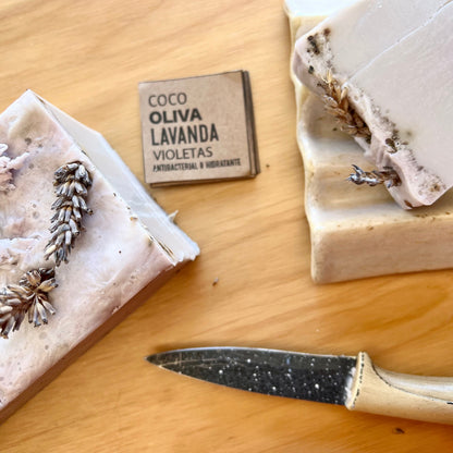 Jabón Artesanal Lavanda Violetas